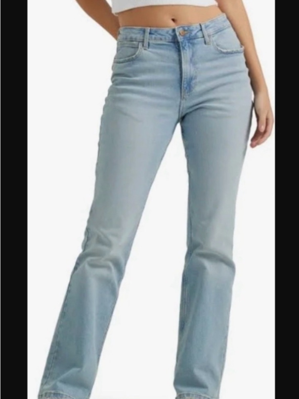 Wrangler Light Blue high-rise bold boot